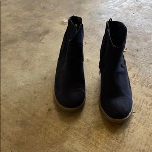 Navy Booties